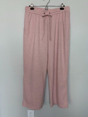 Autres Filles Pink Herringbone Knit Pants L